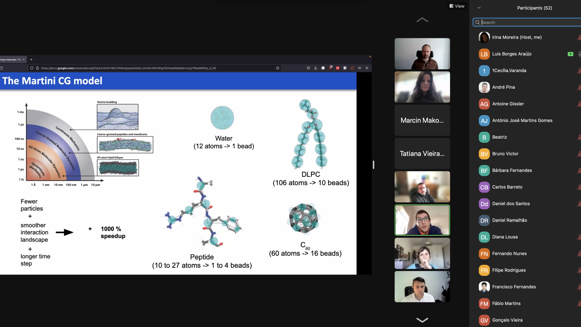 Screenshot for the first 3D BioTalk