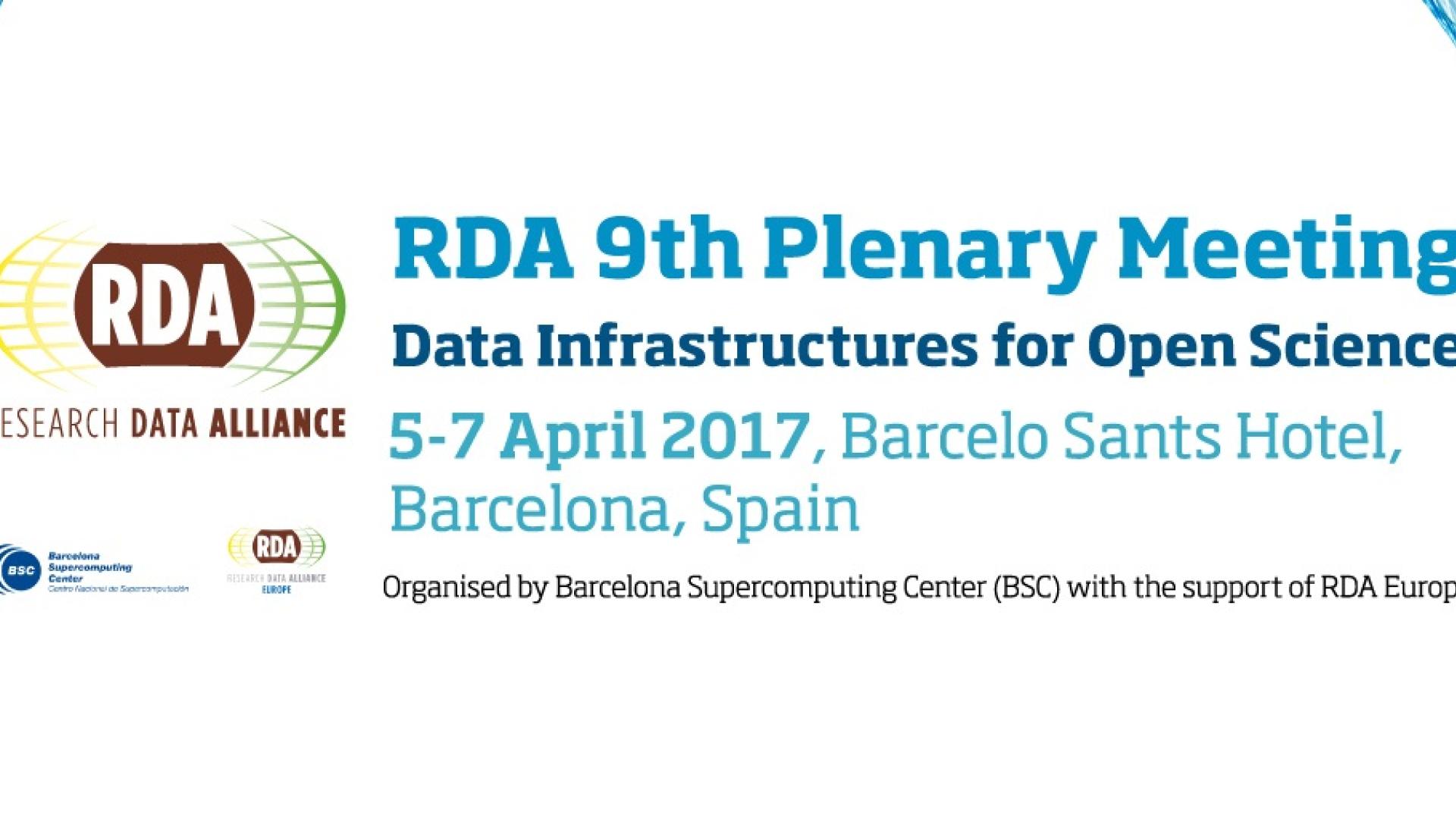 RDA 9th Plenary Meeting