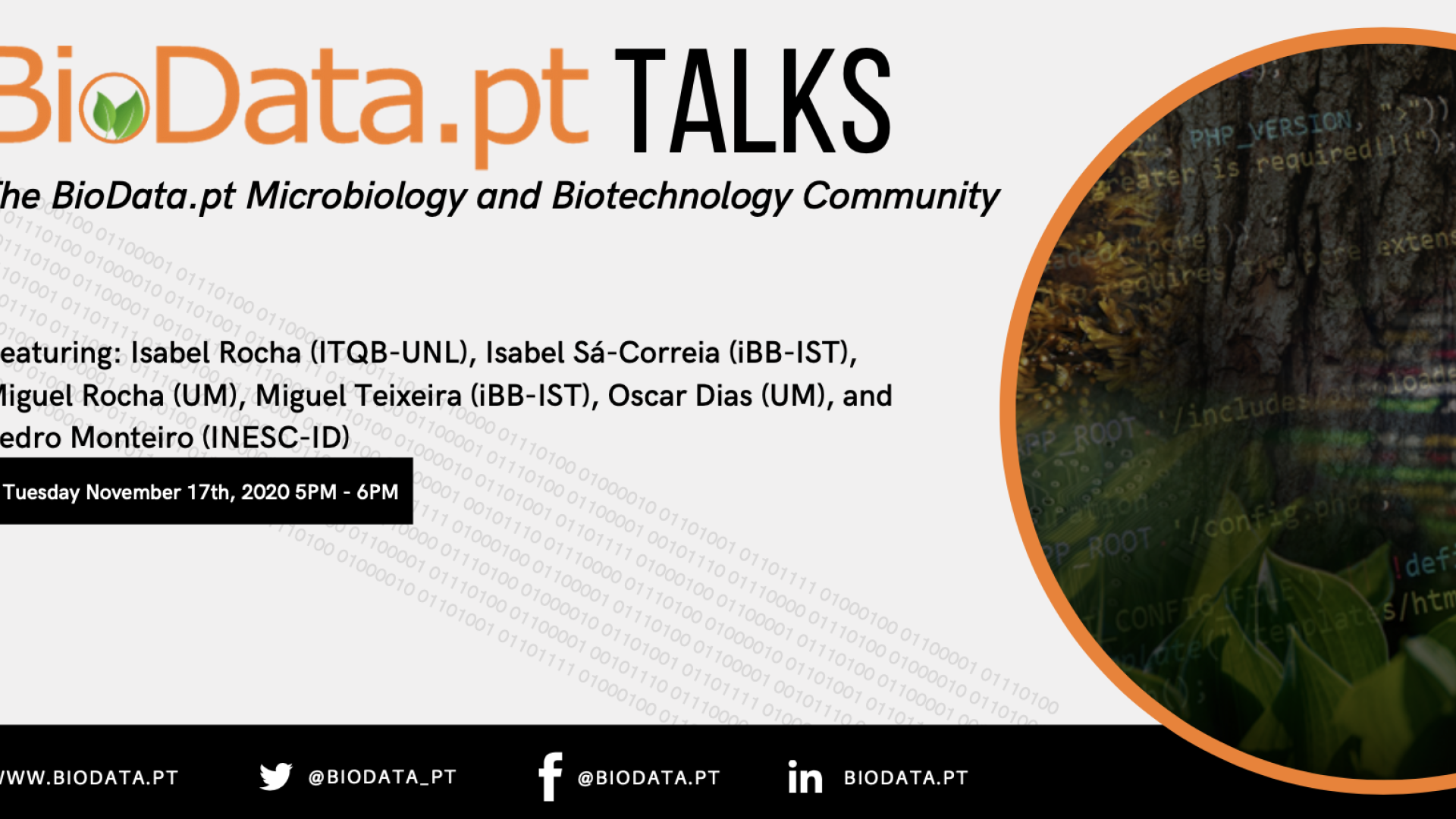 BioData.pt Talks: The BioData.pt Microbiology and Biotechnology Community