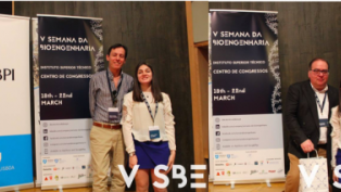 Miguel Teixeira and Pedro Fernandes at IST Bioengineering week