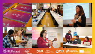 GLIM-BioData Kick-off Meeting at the University of Minho, Braga, with researchers from 10 institutions collaborating on research data management through discussions, presentations, and workgroup sessions.