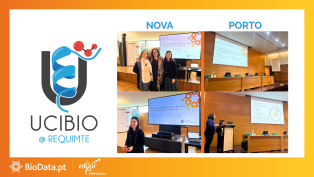 BioData.pt Roadshow at UCIBIO-NOVA and UCIBIO-Porto, engaging researchers in bioinformatics and FAIR data principles through presentations, discussions, and training sessions