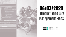 Introduction to Data Management Plans - 06/03/2020 at Instituto de Medicina Molecular João Lobo Antunes